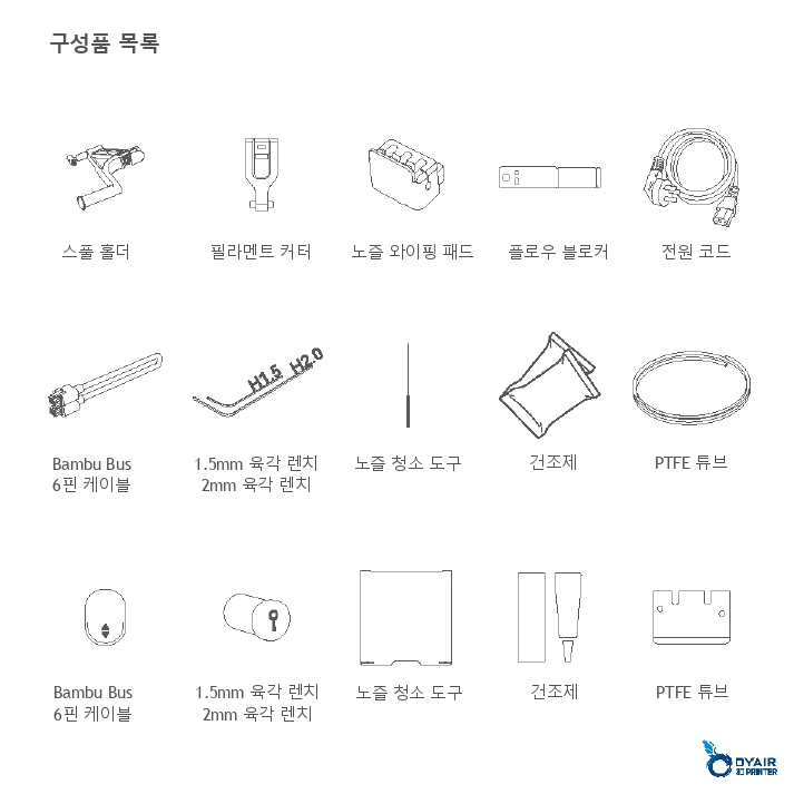 뱀부랩 H2D AMS 콤보 한글설명서, Bambu Lab H2D AMS COMBO 한글 매뉴얼 덕유항공 뱀부랩 H2D AMS 콤보 한글설명서, Bambu Lab H2D AMS COMBO 한글 매뉴얼 덕유항공