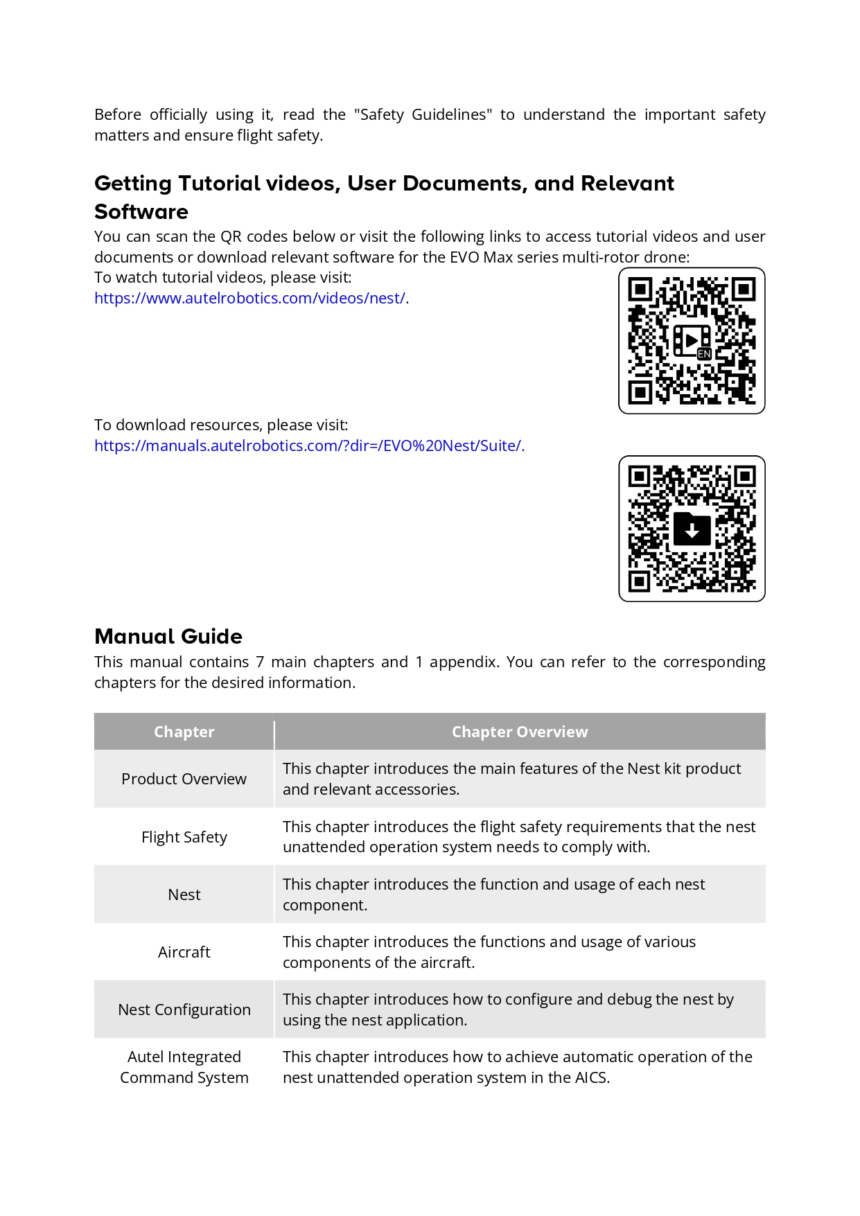오텔 로보틱스 드론 에보 네스트 키트 사용자 매뉴얼 #Autel #drone #Evo #Nest #Kit #User #manual #덕유항공 #오텔드론한국총판