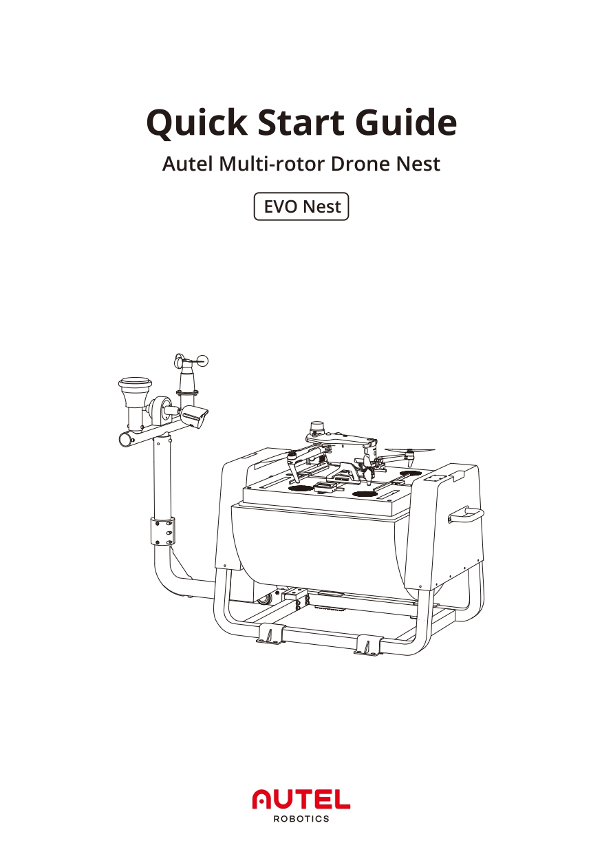 오텔 로보틱스 드론 에보 네스트 퀵스타트 가이드, Autel Robotics Drone EVO NEST Quick Start Guide #오텔드론네스트 #오텔드론한국총판덕유항공