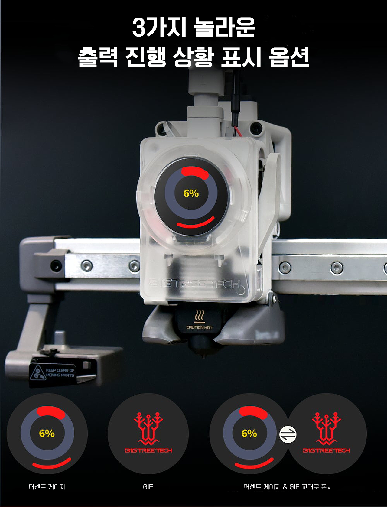 판다 노미,뱀부랩 A1시리즈 스마트 디스플레이,  #BIGTREETECH Panda Knomi, Bambulab 프린터용, 맞춤형GIF #덕유항공