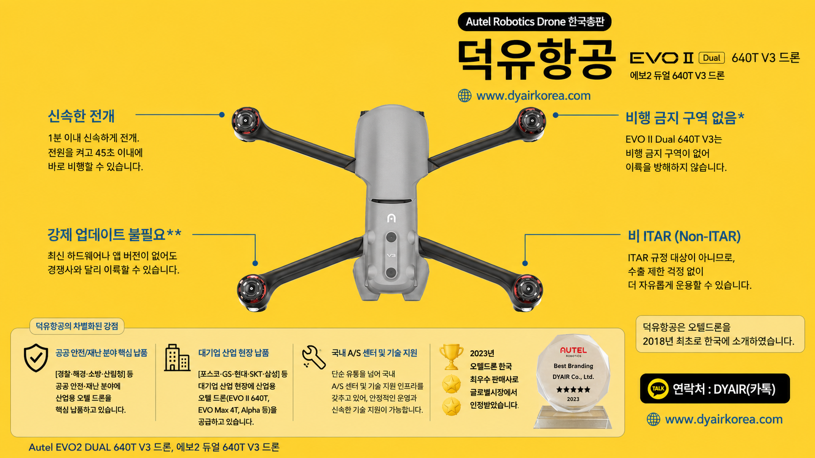 Autel Evo2 Dual 640T V3 드론, 오텔 에보2 열화상드론 리뷰