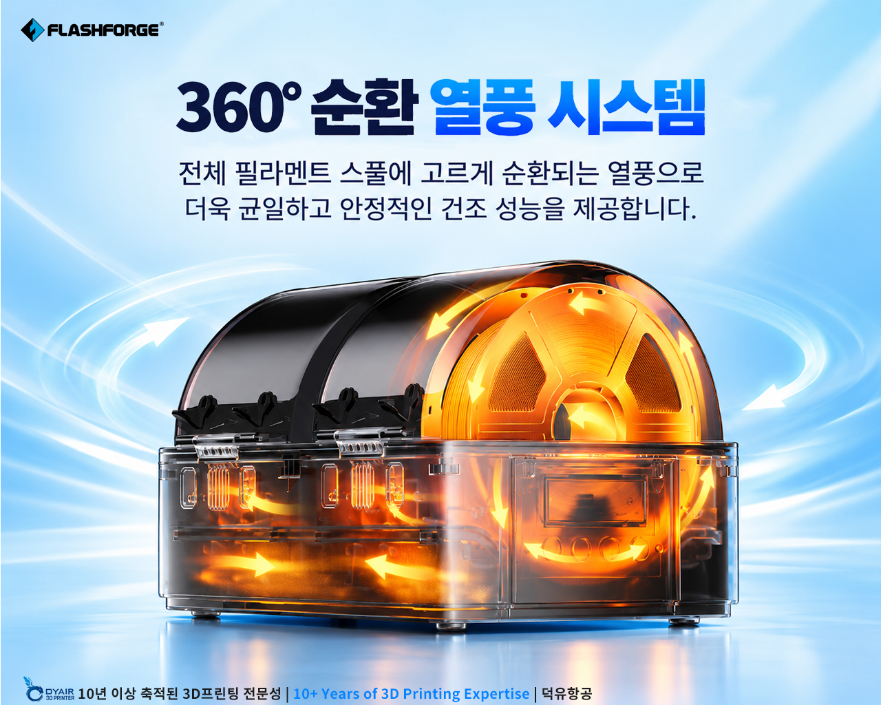 플래시포지 VDS 스마트 건조, 필라멘트 관리 시스템
